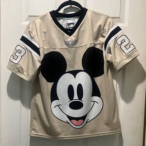 Cotton On Mickey Mouse Kids Jersey - Cream and Black